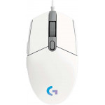 Logitech Gaming Mouse G102 LightSync RGB White - (910-005824)