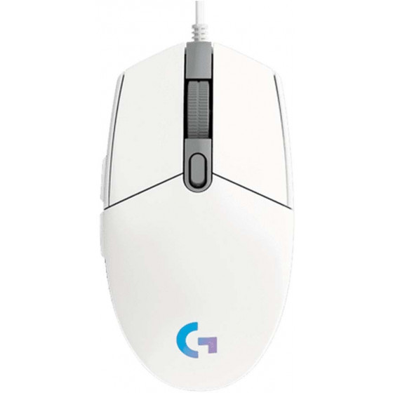 Logitech Gaming Mouse G102 LightSync RGB White - (910-005824)