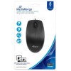 MediaRange Optical Mouse Corded 3-Button Silent-click Black Wired - (MROS212)