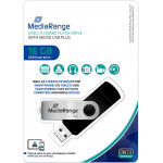 MediaRange USB combo flash drive with micro USB OTG plug 16GB - (MR931-2)