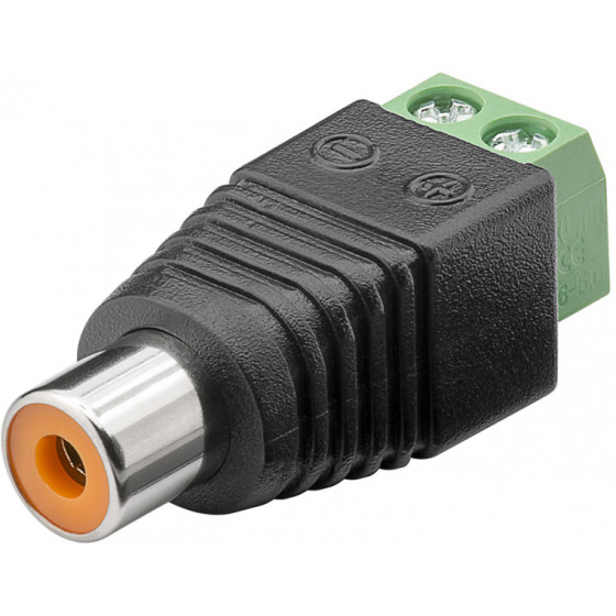 GOOBAY ����� RCA ������ �� terminal block 2pin 10��� - (76741)