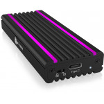 RAIDSONIC ICY BOX USB Type-C Enclosure for M.2 NVMe SSD - RGB - (IB-1824ML-C31)