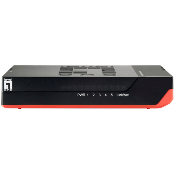 LEVEL ONE GbE Switch 5-port 10/100/1000Mbps Jumbo 9K Ver. 5.0 - (GSW-0507)