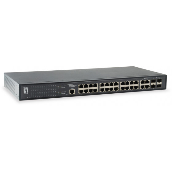 LEVEL ONE Web Smart Gigabit switch 28-port Ver. 3 - (GES-2451)