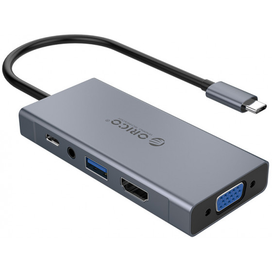 ORICO docking station MC-U501P USB Type-C 5-ports ���� - (MC-U501P-GY-BP)