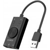 Orico USB ����� ���� SC2 USB 2.0 3x 3.5mm volume control ����� - (SC2-BK-EP)