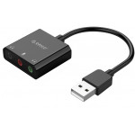Orico USB ����� ���� SKT3 USB2.0 3x 3.5mm ����� - (SKT3-BK-BP)