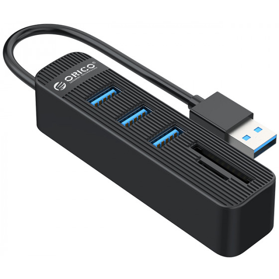 Orico USB Hub TWU3-3AST 1x SD 1x TF 3x USB ports ����� - (TWU3-3AST-BK-EP)