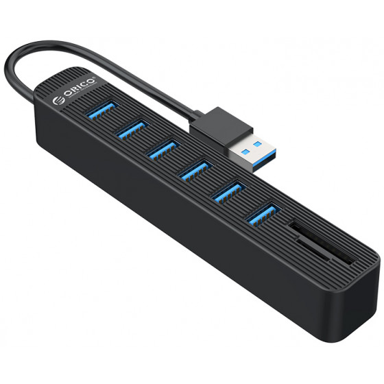 Orico USB Hub TWU3-3AST 1x SD 1x TF 6x USB ports ����� - (TWU3-6AST-BK-EP)