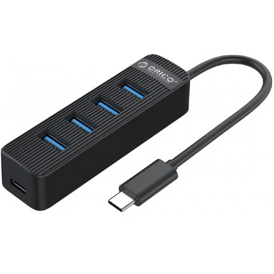 Orico USB Type-C Hub TWC3-4A 1x USB Type-C 4x USB 3.0 ports ����� - (TWC3-4A-BK-EP)