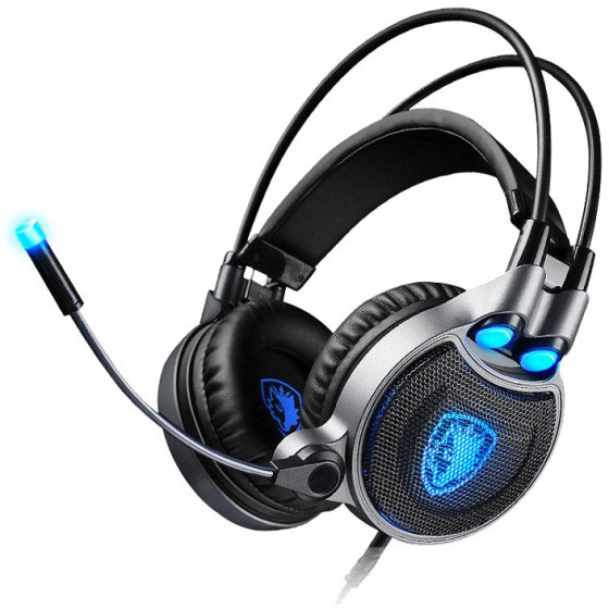 Sades gaming headset USB 50mm 7.1CH LED ����� - (SA-R1)