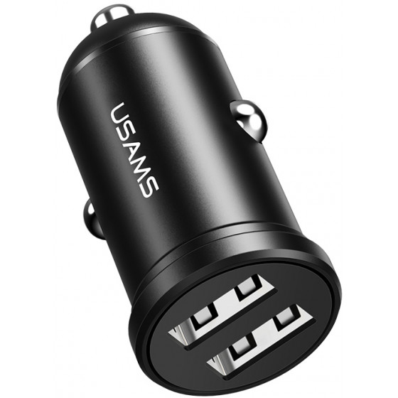 Usams ��������� ����������� C20 2x USB 2.4A ����� - (CC114TC01)