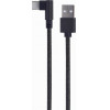 Cablexpert angled usb type-c charging & data cable 0.2m black - (CC-USB2-AMCML-0.2M)