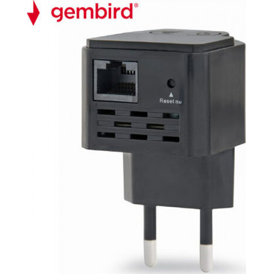Gembird wifi repeater 300mbps black - (WNP-RP300-03-BK)