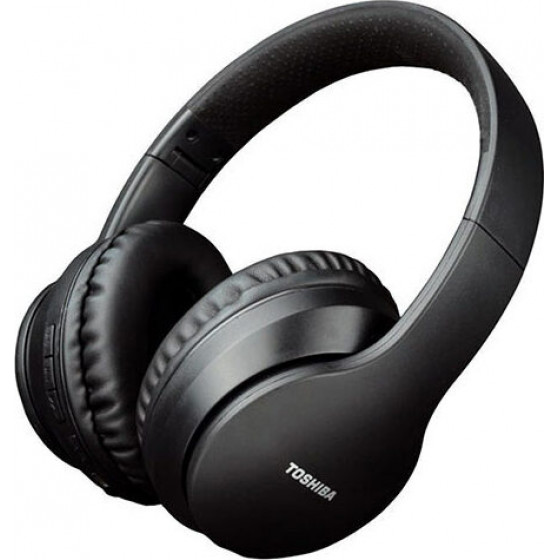 Toshiba audio slick series bt over ear foldable headphones black - (RZE-BT166H)