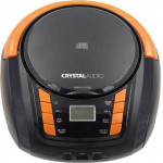 CRYSTAL AUDIO CD/MP3/FM/USB PLAYER BLACK/ORANGE - (BMBU2KO)