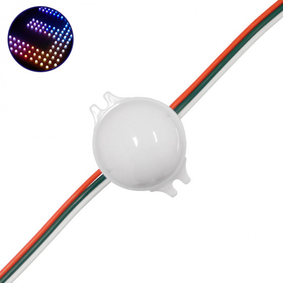 GloboStar 20 ������� x LED Magic Digital ��������� Module �3 CM RGBW 0.72W 12V - (30544)