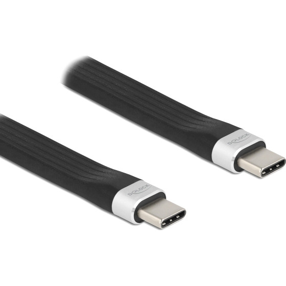 DeLock ������� USB 3.2 Gen 2 Type-C 10Gbps 3A FPC flat 13.5cm - (85770)