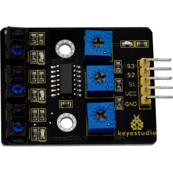 Keyestudio 3-channel infrared line tracking sensor - (KS0453)