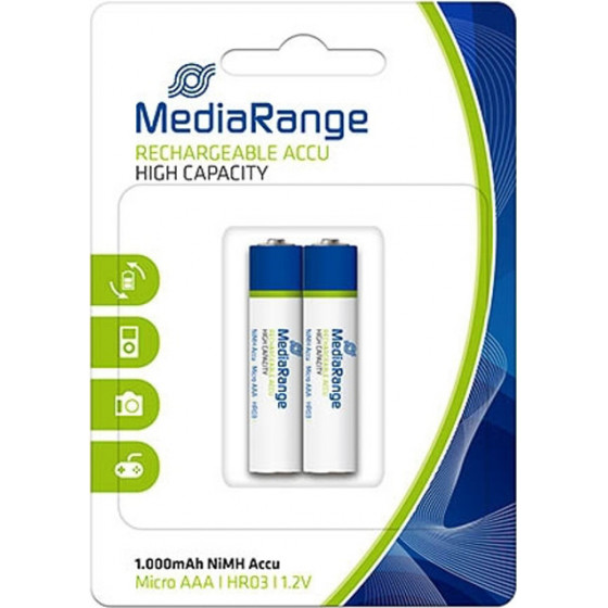 MediaRange ���������������� �������� Micro AAA HR03 1000mAh 2��� - (MRBAT122)