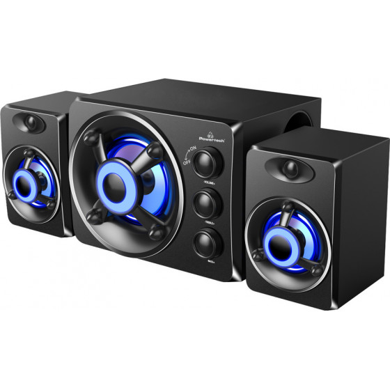 POWERTECH ����� Crystal sound 2.1 5W + 2x 3W 3.5mm ����� - (PT-841)