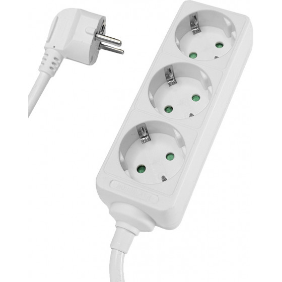 POWERTECH ��������� 3x schuko 16A 1.5m ������ - (PT-868)