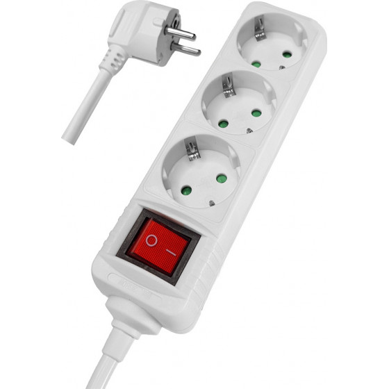 POWERTECH ��������� 3x schuko 16A 1.5m ������ - (PT-873)