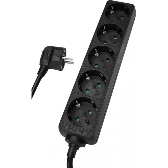 POWERTECH ��������� 5x schuko 16A 3m ������ - (PT-872)