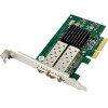 POWERTECH ����� ��������� PCIe �� Dual SFP 1000Mbps JL82576EB - (ST722)