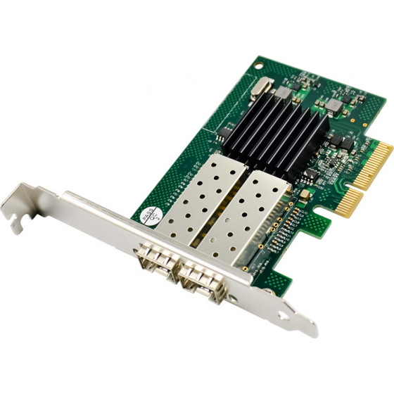POWERTECH ����� ��������� PCIe �� Dual SFP 1000Mbps JL82576EB - (ST722)