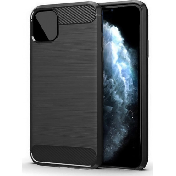 POWERTECH ���� Carbon Flex ��� iPhone 12 Pro ����� - (MOB-1548)