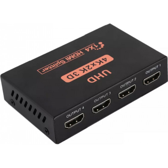 POWERTECH splitter HDMI �� 4x HDMI 4K 3D ����� - (PTH-048)