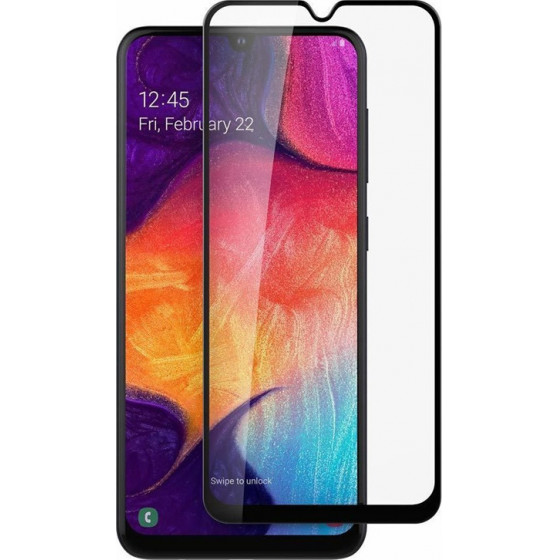 POWERTECH tempered glass 5D Samsung A20s full glue ����� - (TGC-0471)