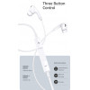 USAMS earphones �� ��������� EP-41 Lightning 10mm 1.2m ����� - (SJ453HS01)