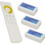 GloboStar �������� LED Dimmer �� ����������� ���� 2.4G RF CCT 2 �������� ��� ���� Groups 12v (432w) - 24v (864w) DC - (04340)