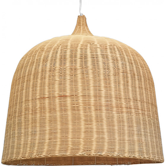 GloboStar BAHAMAS Vintage �������� ��������� ������ �������� 1 x E27 ���� ������ ������ Bamboo �90 x �90cm - (01570)