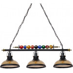 GloboStar BILLIARD SERIES Vintage Industrial �������� ��������� ������ ������� 3 x E27 M���� ��������� �96 x �25 x �30cm - (01280)