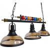 GloboStar BILLIARD SERIES Vintage Industrial �������� ��������� ������ ������� 3 x E27 M���� ��������� �96 x �25 x �30cm - (01280)