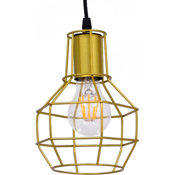GloboStar CAGE Vintage Industrial �������� ��������� ������ �������� 1 x E27 ����� ��������� ������ �15 x Y22cm - (00950)