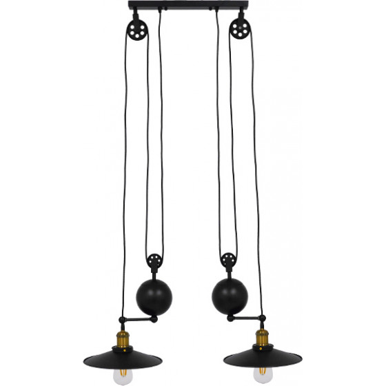 GloboStar CARILO Vintage Industrial �������� ��������� ������ ������ 2 x E27 ����� ��������� �� ����������� �������� �72 x �26 x �120cm - (01550)