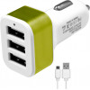 GloboStar �������� ��������� ����������� DC 12-24V �� 3 ������� USB DC 5V Max 3.1A 20W ��� ������� USB �� Type-C - (79502)