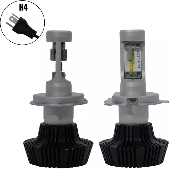 GloboStar H4 LED HID KIT ������� �������� 3rd Generation Can Bus Extreme Version Luxeon Zes Chip 100 Watt 16000 Lumens DC 12-24 Volt 6000k - (81663)