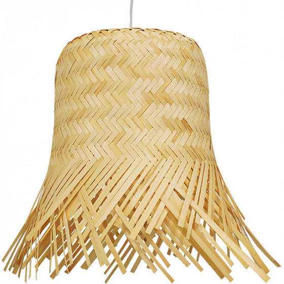 GloboStar HAWAII Vintage �������� ��������� ������ �������� 1 x E27 ���� ������ ������ Bamboo �40 x �43cm - (01103)