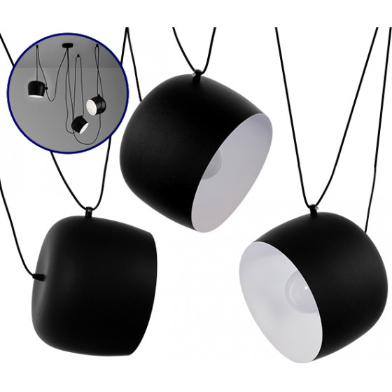 GloboStar JASPER SET 3 �������� �������� ��������� ������ ������� 3 x E27 ����� ����� ��������� ������� �25 x �22cm - (01375)