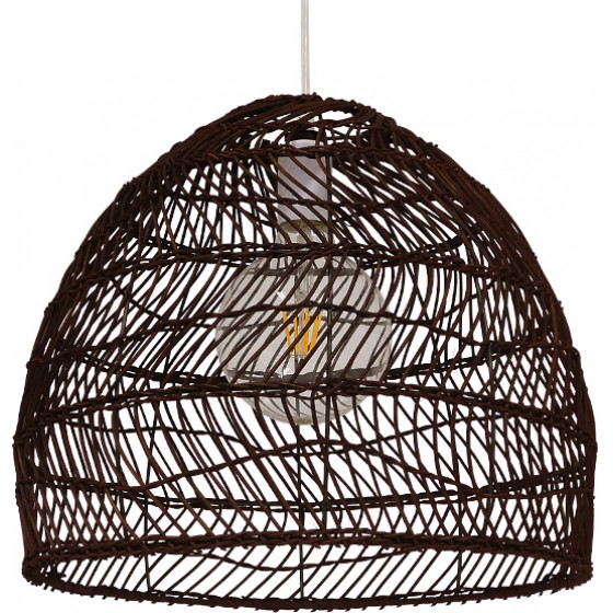 GloboStar MALIBU Vintage �������� ��������� ������ �������� 1 x E27 ���� ������ Bamboo �40 x Y35cm - (00970)