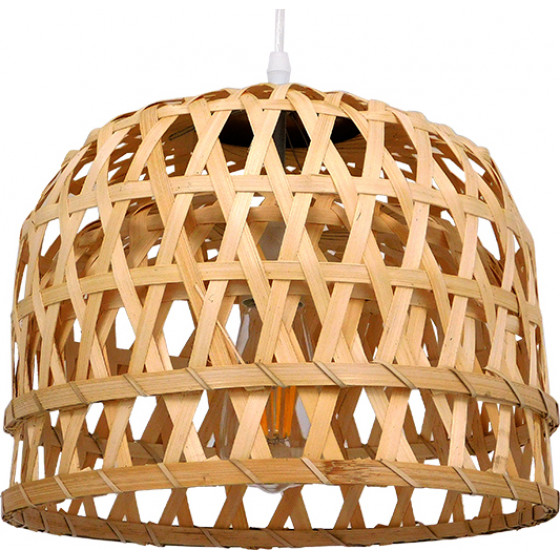 GloboStar MANGEA Vintage �������� ��������� ������ �������� 1 x E27 ���� ������ Bamboo �32 x Y30cm - (01634)