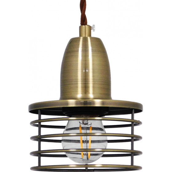 GloboStar MANHATTAN �������� Industrial �������� ��������� ������ �������� 1 x E27 ��������� ���������� ������� �11 x �14cm - (01455)