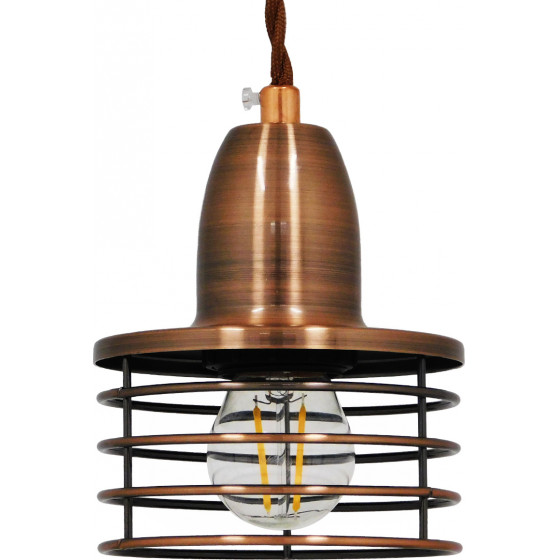 GloboStar MANHATTAN �������� Industrial �������� ��������� ������ �������� 1 x E27 ��������� ������� ������� �11 x �14cm - (01453)