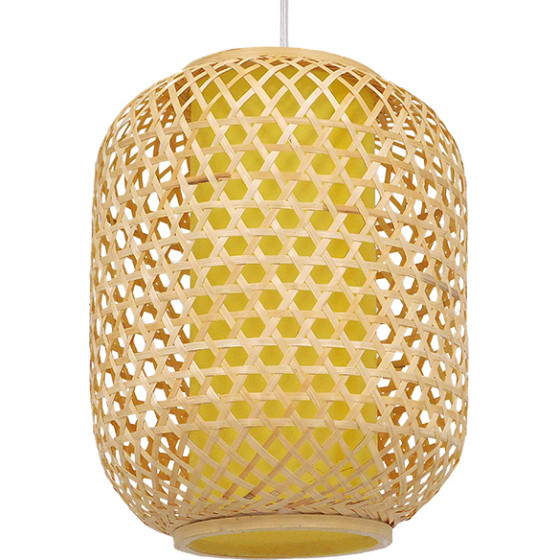 GloboStar MAURITIUS Vintage �������� ��������� ������ �������� 1 x E27 ���� ������ Bamboo �30 x �40cm - (00899)