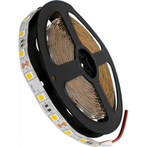 GloboStar ������ LED SMD 5050 5m 14.4W/m 60LED/m 1584lm/m 120� DC 12V IP20 ����� ����� 3000K - 5 ������ ������� - (70022)